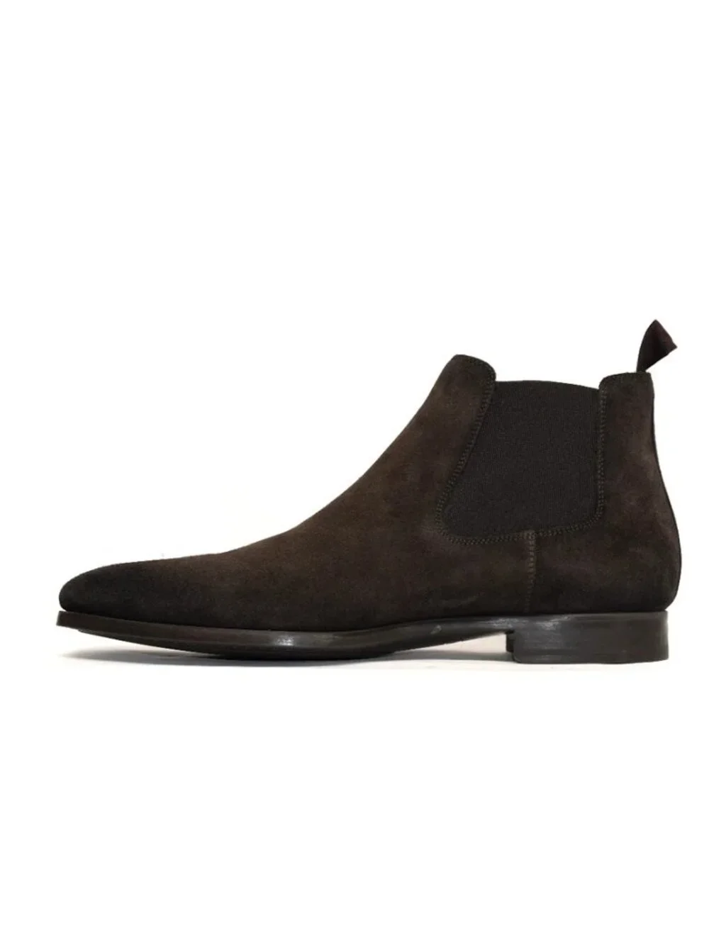 Share New! Magnanni Shaw Chelsea Boots 20109 Brown Chocolate Suede US 11 M DD466